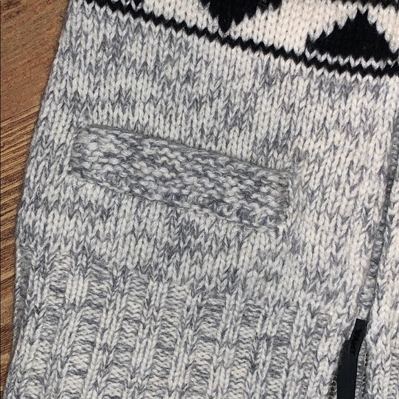 TNA 100% lambs wool zip-up sweater - Picture 3 of 4